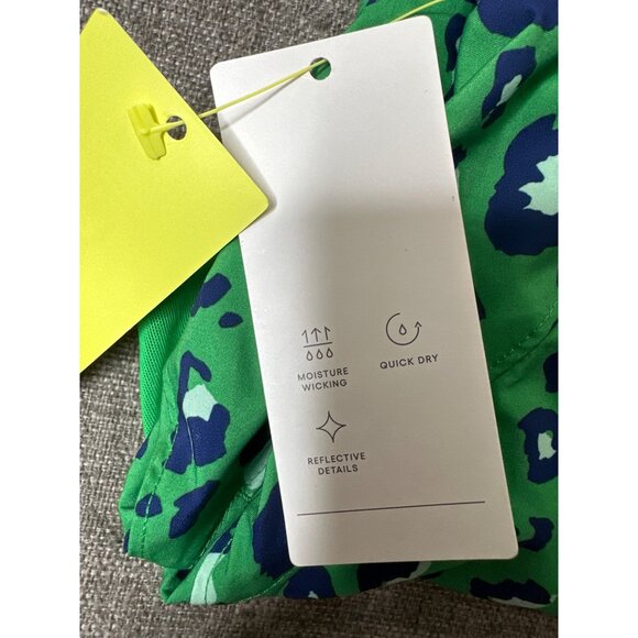 All In Motion XS Green Blue Leopard Print Active Lined Shorts - Picture 8 of 10